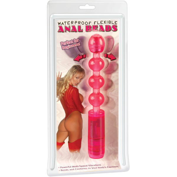Waterproof Flexible Anal Beads Pink